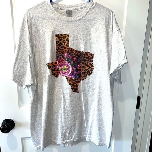 WOMENS PLUS SIZE TEXAS TSHIRT - Picture 1 of 3